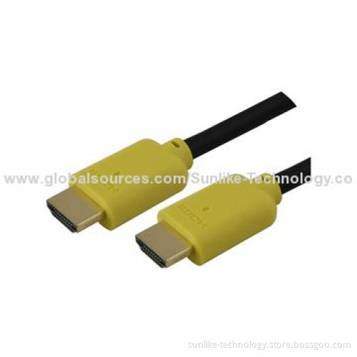HDMI Cables, Single Molding Type, Golden Plated Connector